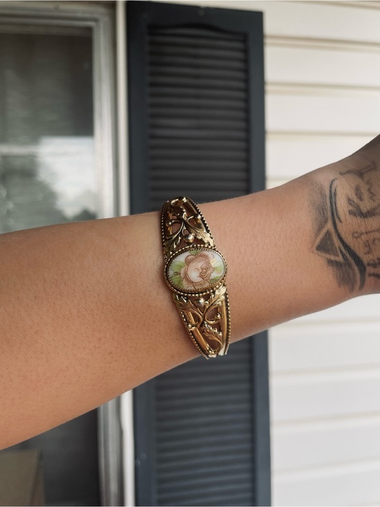 Whiting & Davis Jewelry - Whiting & Davis hinged cuff bracelet
